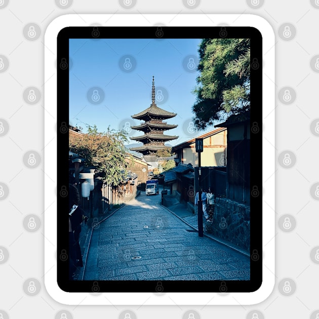 Kyoto Pagoda Sticker by dagobah_days